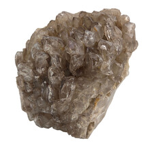 Smoky quartz from Brazil with elestial growth, also known as alligator quartz