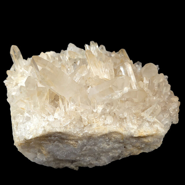 Rock crystal cluster, clear quartz with natural crystal points 5 kg