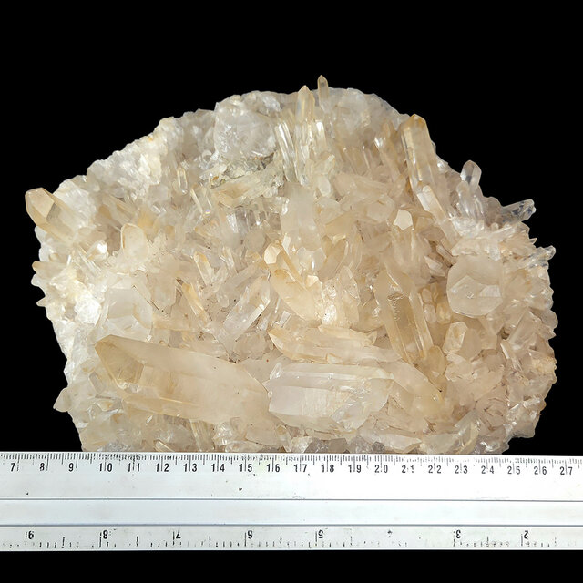 Rock crystal cluster, clear quartz with natural crystal points 5 kg