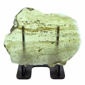 Libyan glass or gold tektite polished