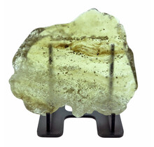 Libysches Glas oder Goldtektit poliert