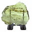 Libyan glass or gold tektite polished