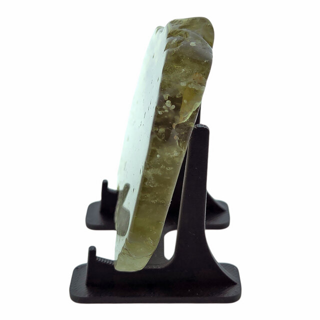 Libyan glass or gold tektite polished