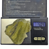 Libyan glass or gold tektite polished