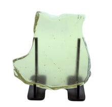 Libysches Glas oder Goldtektit poliert