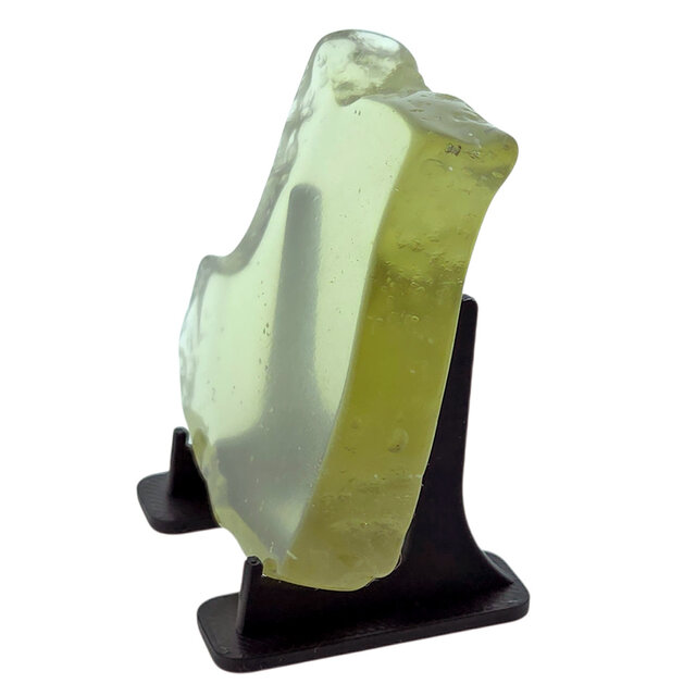 Libyan glass or gold tektite polished