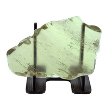 Libyan glass or gold tektite polished