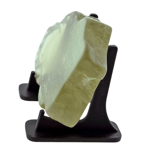 Libyan glass or gold tektite polished