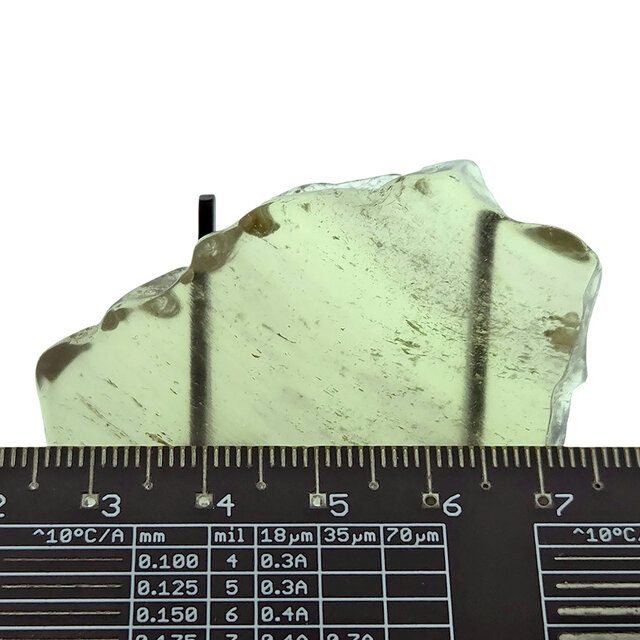 Libyan glass or gold tektite polished
