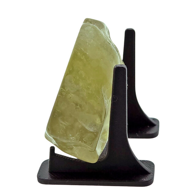 Libyan glass or gold tektite polished