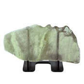 Libyan glass or gold tektite polished