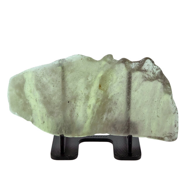 Libyan glass or gold tektite polished