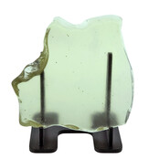 Libyan glass or gold tektite polished