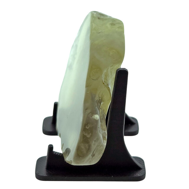 Libyan glass or gold tektite polished