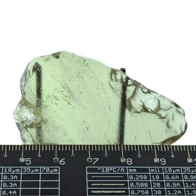 Libyan glass or gold tektite polished