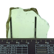 Libyan glass or gold tektite polished