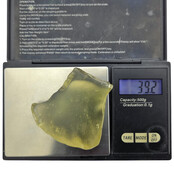 Libyan glass or gold tektite polished