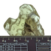 Libyan glass or gold tektite polished
