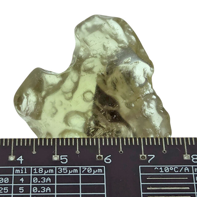 Libyan glass or gold tektite polished