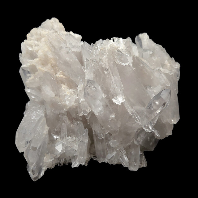 Rock crystal cluster, clear quartz with natural crystal points 1,75 kg