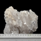 Rock crystal cluster, clear quartz with natural crystal points 1,75 kg