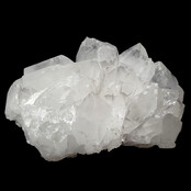 Bergkristallgruppe, klarer Quarz mit natürlichen Kristallspitzen  1,9 KG