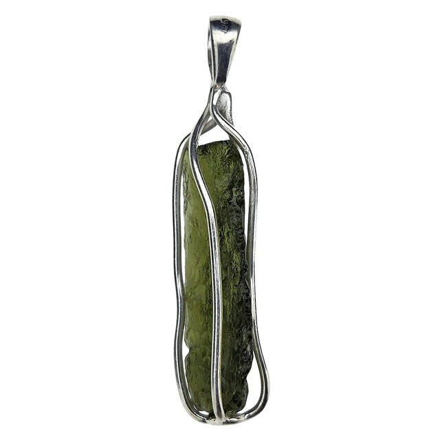 Moldavite pendant in silver 4,45 grams