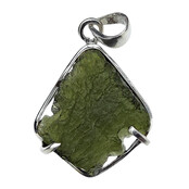 Moldavite pendant in silver 4,53 grams