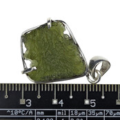 Moldavit-Anhänger in Silber 4,53 Gramm