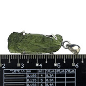 Moldavite pendant in silver 4,6 grams