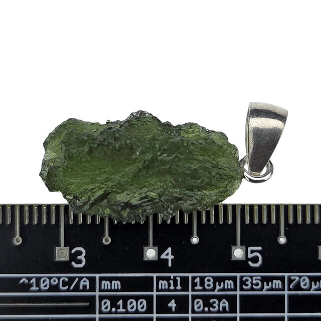 Moldavite pendant in silver 3,27 grams