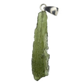 Moldavite pendant in silver 3 grams
