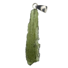 Moldavite pendant in silver