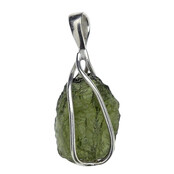 Moldavite pendant in silver 3,86 grams