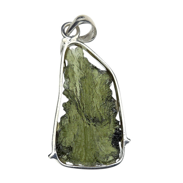 Moldavite pendant in silver 4,35 grams