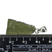 Moldavite pendant in silver 2,3 grams
