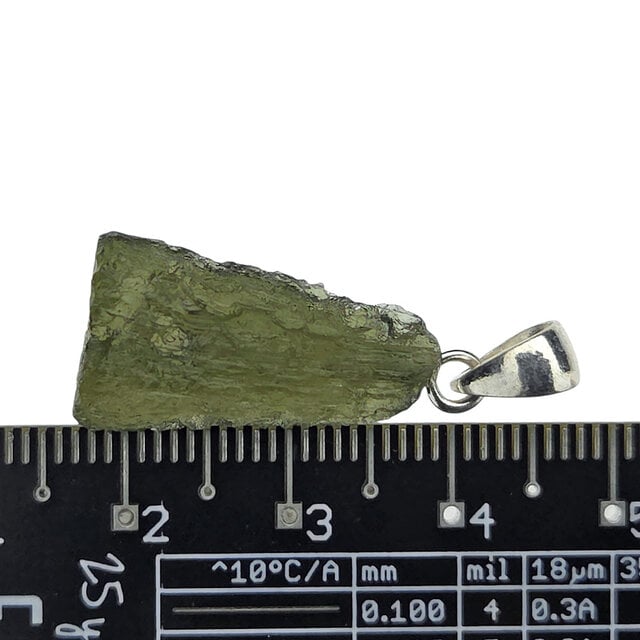 Moldavite pendant in silver 2,3 grams
