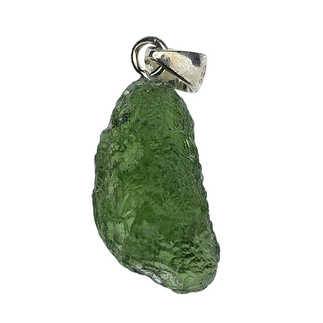 Moldavit-Anhänger in Silber 3,3 Gramm