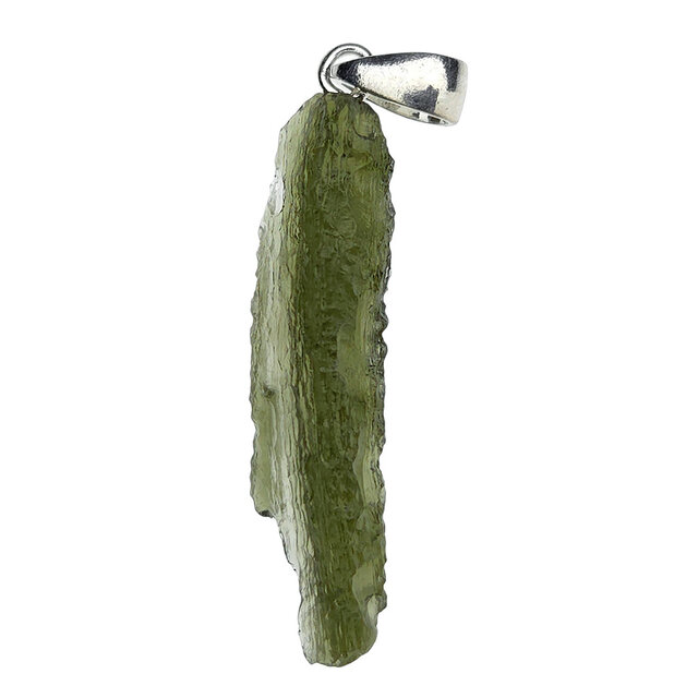 Moldavit-Anhänger in Silber 2,9 Gramm