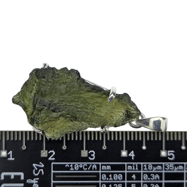 Moldavite pendant in silver 5 grams
