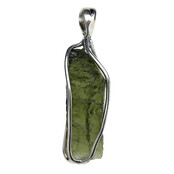 Moldavite pendant in silver 4,25 grams