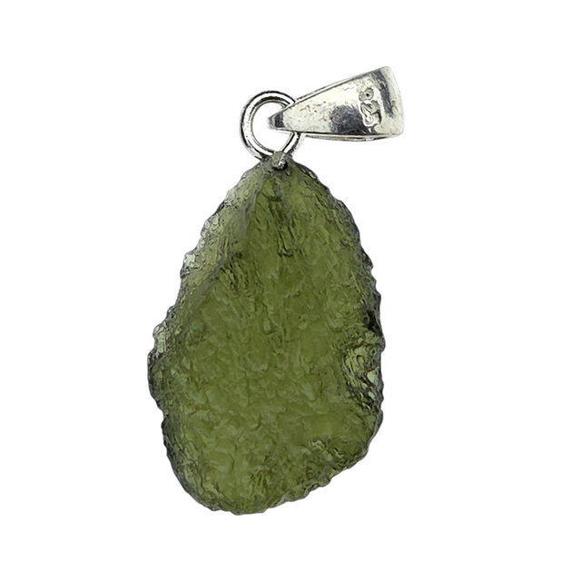 Moldavite pendant in silver 2,2 grams