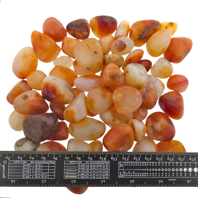 Carnelian tumbled stones 1 kg