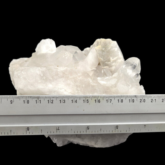 Rock crystal cluster, clear quartz with natural crystal points 2,29 kg