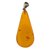 Baltic amber pendant silver