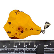 Baltic amber pendant silver