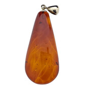 Baltic amber pendant silver