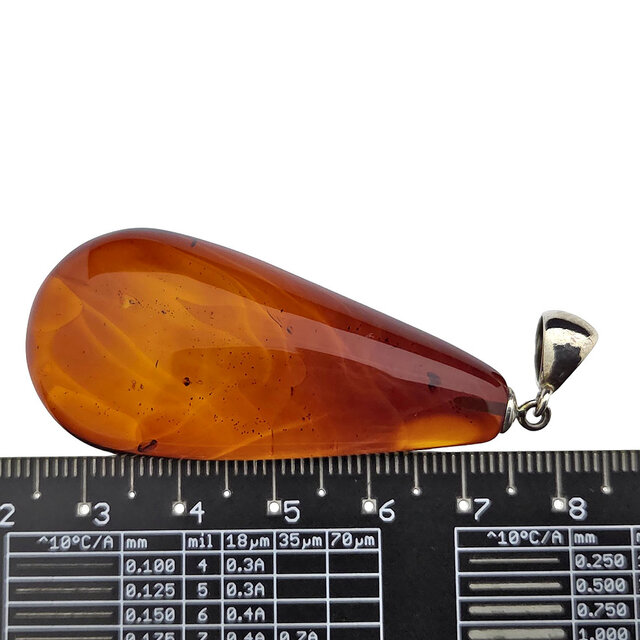 Baltic amber pendant silver