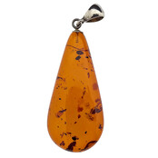 Baltic amber pendant silver