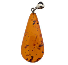 Baltic amber pendant silver